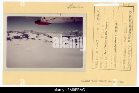 Icefields SE Mount Logan. Alaska Task Force Photographs Stock Photo