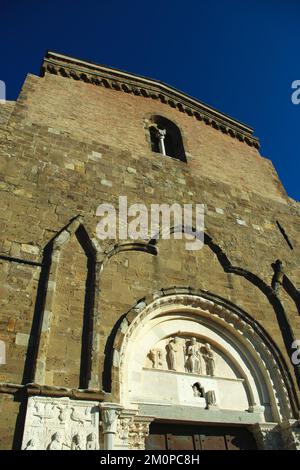 Fossacesia, Abruzzo, Italy - Abbey of San Giovanni in Venere in Romanesque-Gothic style, year of construction 1165 AD Stock Photo