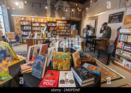 Detroit, Michigan - Next Chapter Books, a pop-up bookstore set up
