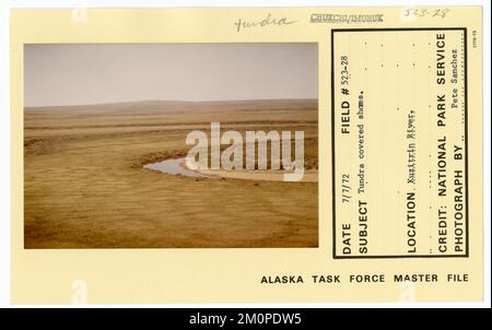 Tundra covered shores. Alaska Task Force Photographs Stock Photo