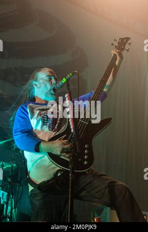 Madison, USA. 05th Dec, 2022. Jeff Walker of Carcass at The Sylvee on December 5, 2022, in Madison, Wisconsin (Photo by Daniel DeSlover/Sipa USA) Credit: Sipa USA/Alamy Live News Stock Photo