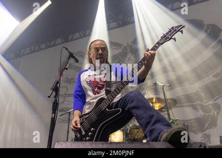 Madison, USA. 05th Dec, 2022. Jeff Walker of Carcass at The Sylvee on December 5, 2022, in Madison, Wisconsin (Photo by Daniel DeSlover/Sipa USA) Credit: Sipa USA/Alamy Live News Stock Photo