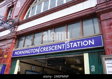 Mornington Crescent underground, tube station London England United Kingdom UK Stock Photo