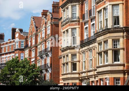 Apartment buildings in Earl's Court, London England United Kingdom UK Stock Photo