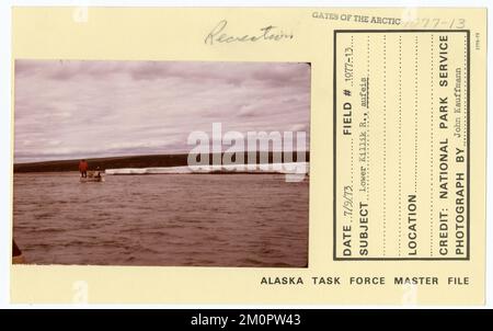 Lower Killik River aufeis. Alaska Task Force Photographs Stock Photo ...