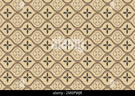 Seamless pattern wave background. Suitable for textile, paper and stationery products such as invitations, notebooks and party supplies. It would be g Stock Vector