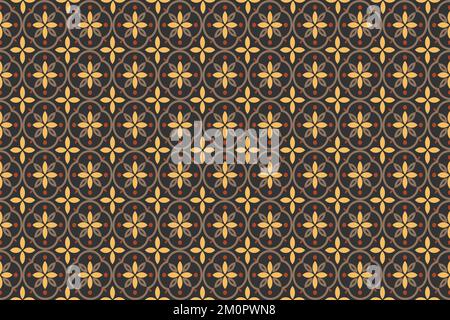 Damask repeat seamless pattern background. Suitable for textile, paper and stationery products such as invitations, notebooks and party supplies. It w Stock Vector