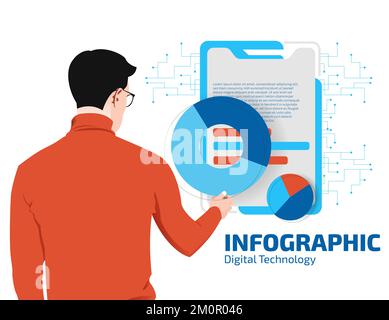 People Arrow Employee Walking Infographic Career Stock Photo