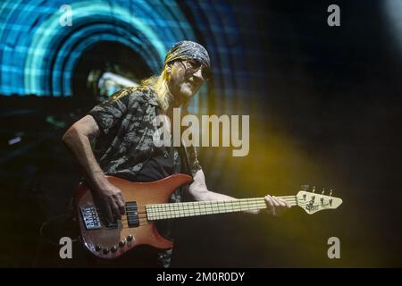 LONDON, ENGLAND: Deep Purple perform at the O2 Arena. Featuring: Roger Glover Where: London, United Kingdom When: 20 Oct 2022 Credit: Neil Lupin/WENN Stock Photo