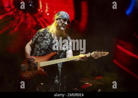LONDON, ENGLAND: Deep Purple perform at the O2 Arena. Featuring: Roger Glover Where: London, United Kingdom When: 20 Oct 2022 Credit: Neil Lupin/WENN Stock Photo