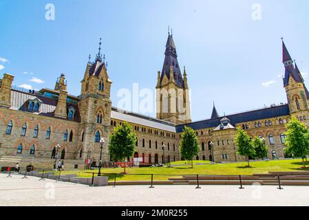 Ottawa, Canada - Aug. 24 2022: Parlement Hill in Daylight Stock Photo