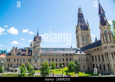 Ottawa, Canada - Aug. 24 2022: Parlement Hill in Daylight Stock Photo