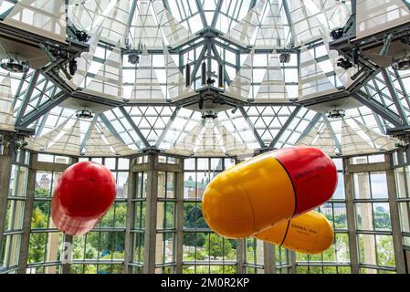 Ottawa, Canada - Aug. 24 2022: Interior structure and decoration of National Gallery of Canada Stock Photo