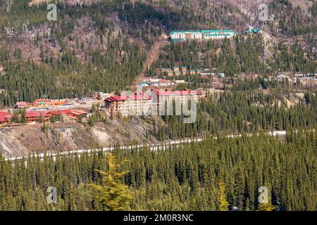 Alaska Railroad in the Interior of Alaska Stock Photo