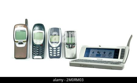 OLD phones Nokia Stock Photo