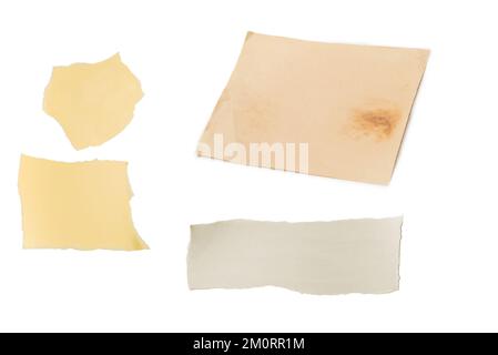 Old crumpled beige paper background. Stock Photo