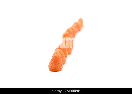 Tasty raspberries isolated on a white background. Stock Photo