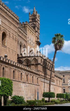 Italy, Sicily, Palermo, UNESCO World Heritage Zone, Notre-Dame-de-l'Assomption cathedral Stock Photo