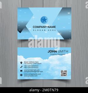 Professional business card design template Stock Vector