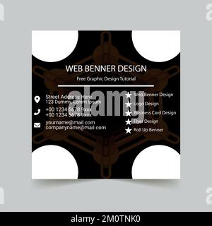Professional business banner design for advertisement. Stock Vector