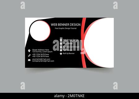 Professional business banner design for advertisement. Stock Vector