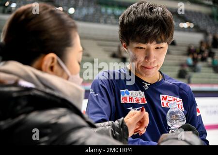 Kao MIURA (JPN), during Senior Men Practice, at the ISU Grand Prix of Figure Skating Final 2022, at Palavela, on December 8, 2022 in Torino, Italy. Credit: Raniero Corbelletti/AFLO/Alamy Live News Stock Photo