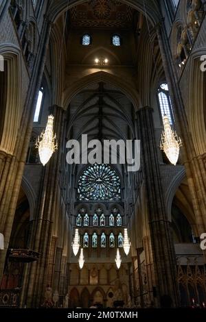 The inside of Westminster Abbey Stock Photo