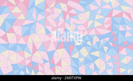Pastel-colored vector triangles background Stock Vector