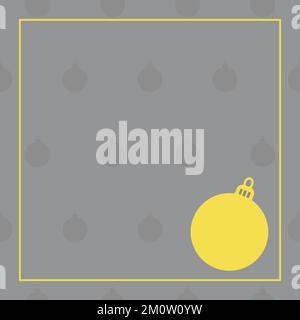 Christmas ball ornament pattern background Stock Vector