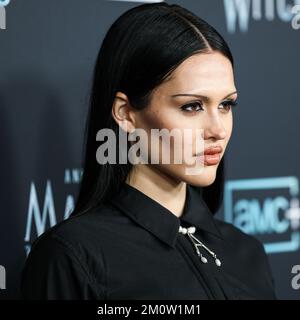 HOLLYWOOD, LOS ANGELES, CALIFORNIA, USA - DECEMBER 07: American actress Amelia Gray Hamlin arrives at the Los Angeles Premiere Of AMC Networks' 'Anne Rice's Mayfair Witches' held at the Harmony Gold Theater on December 7, 2022 in Hollywood, Los Angeles, California, United States. (Photo by Xavier Collin/Image Press Agency) Stock Photo