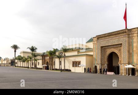 the royal palace or dar al-makhzen also houses many government departments in rabat capital of morocco Stock Photo