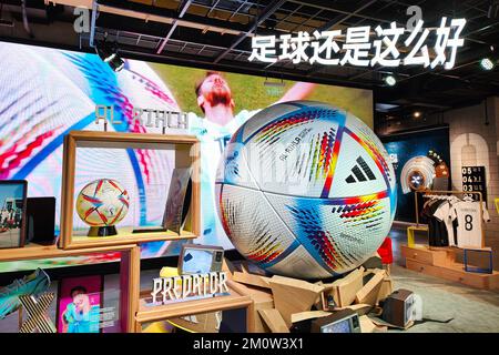 SHANGHAI, CHINA - DECEMBER 8, 2022 - The official World Cup match ball ...
