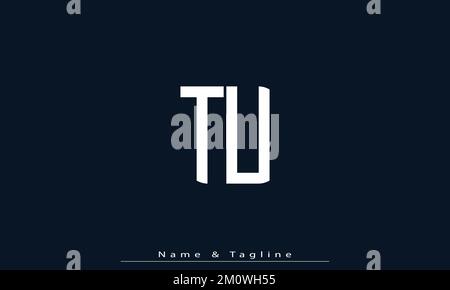 Alphabet letters Initials Monogram logo TU , UT Stock Vector