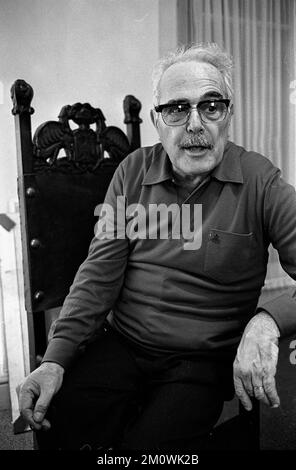 Raúl Soldi, Argentine painter and scenographer and plastic artist at his home in Buenos Aires, Argentina, circa 1970 Stock Photo