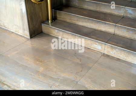 Marble floor and steps Stock Photo