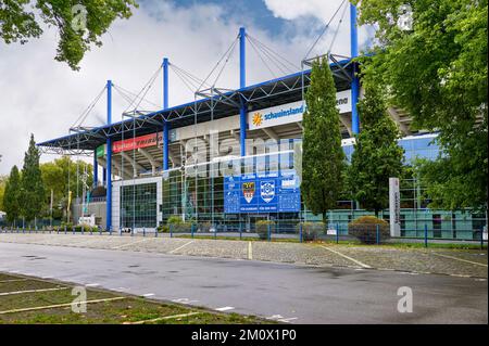 Visiting Schauinsland-Reisen-Arena - the official playground of MSV Duisburg Stock Photo