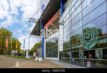 Visiting Schauinsland-Reisen-Arena - the official playground of MSV Duisburg Stock Photo