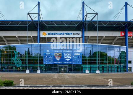 Visiting Schauinsland-Reisen-Arena - the official playground of MSV Duisburg Stock Photo