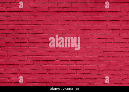 Magenta brick wall texture close up. Top view. Modern brick wall wallpaper design for web or graphic art projects. Abstract background for business Stock Photo
