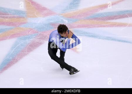 Palavela, Turin, Italy, December 08, 2022, Nikolaj Memola (Italy - Junior Men)  during  2022 ISU Skating Grand Prix finals - Ice Sports Stock Photo