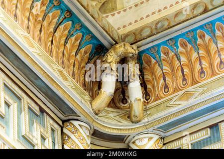 Italy Piedmont Province of Turin Rivoli Castle - Chinese  Room Stock Photo