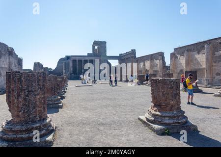 The Basilica, Ancient City of Pompeii, Pompei, Metropolitan City of Naples, Campania Region, Italy Stock Photo