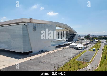 Arena Corinthians in Itaquera. The Arena is new stadium of Sport Club Corinthians Paulista Stock Photo