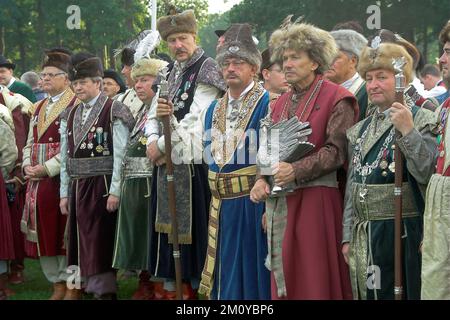 Heeswijk, Netherlands, Niederlande; Europäische Gemeinschaft Historischer Schützen; EGS-Kongress; Shooting Brotherhood of Fowlers from Krakow; Kraków Stock Photo