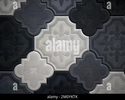 Multicolor digital wall tiles decor for interior abstract home decor using ceramic wall tiles background Stock Photo