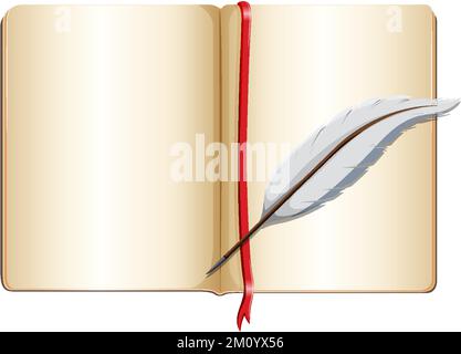 Feather pen Cut Out Stock Images & Pictures - Alamy
