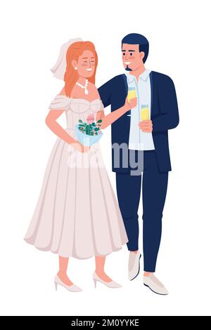 Couple in love semi flat color vector characters Stock Vector Image ...