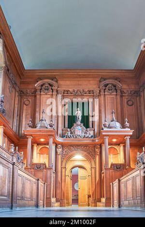 Entrance to the chapel , Sidney Sussex college, University of Cambridge, England. Stock Photo