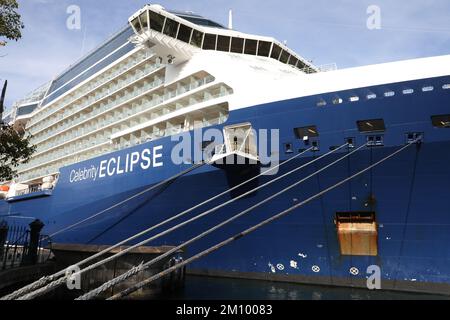 Sydney, Australia. 9th December 2022. The Celebrity Eclipse cruise ship