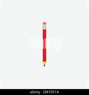 Pencil Icon. Office Concept, Cartoon of Sickle Vector Icon for Web Design Isolated on White Background - Vector. Vector illustration Stock Vector